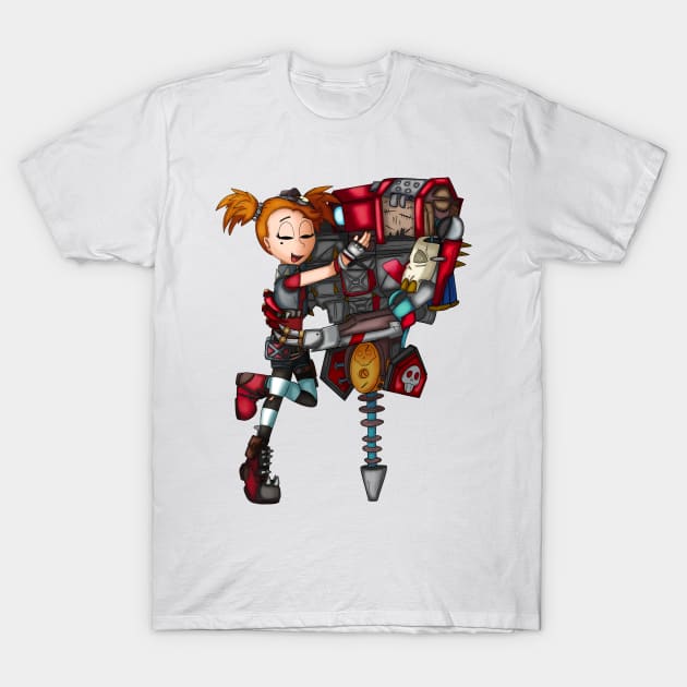 BL3 Gaige and Deathtrap T-Shirt by CaptainShivers
